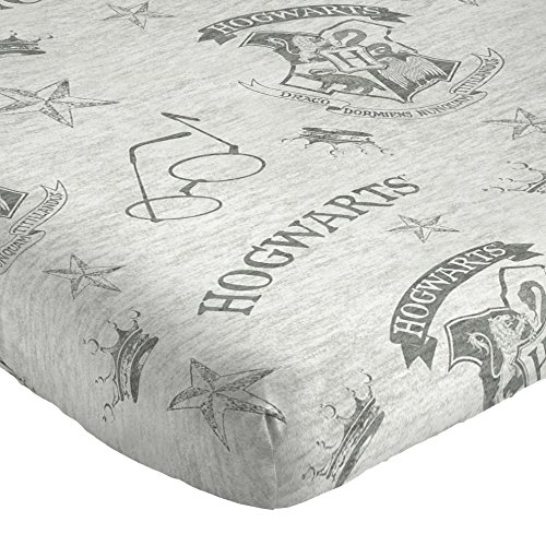 Image of Jay Franco Kids Sheet Set with Fitted, Flat Sheets & Pillow Cover - Ultra-Soft Bedding with Pillowcase for Room Decor, Gray - Harry Potter, 4 Piece Full