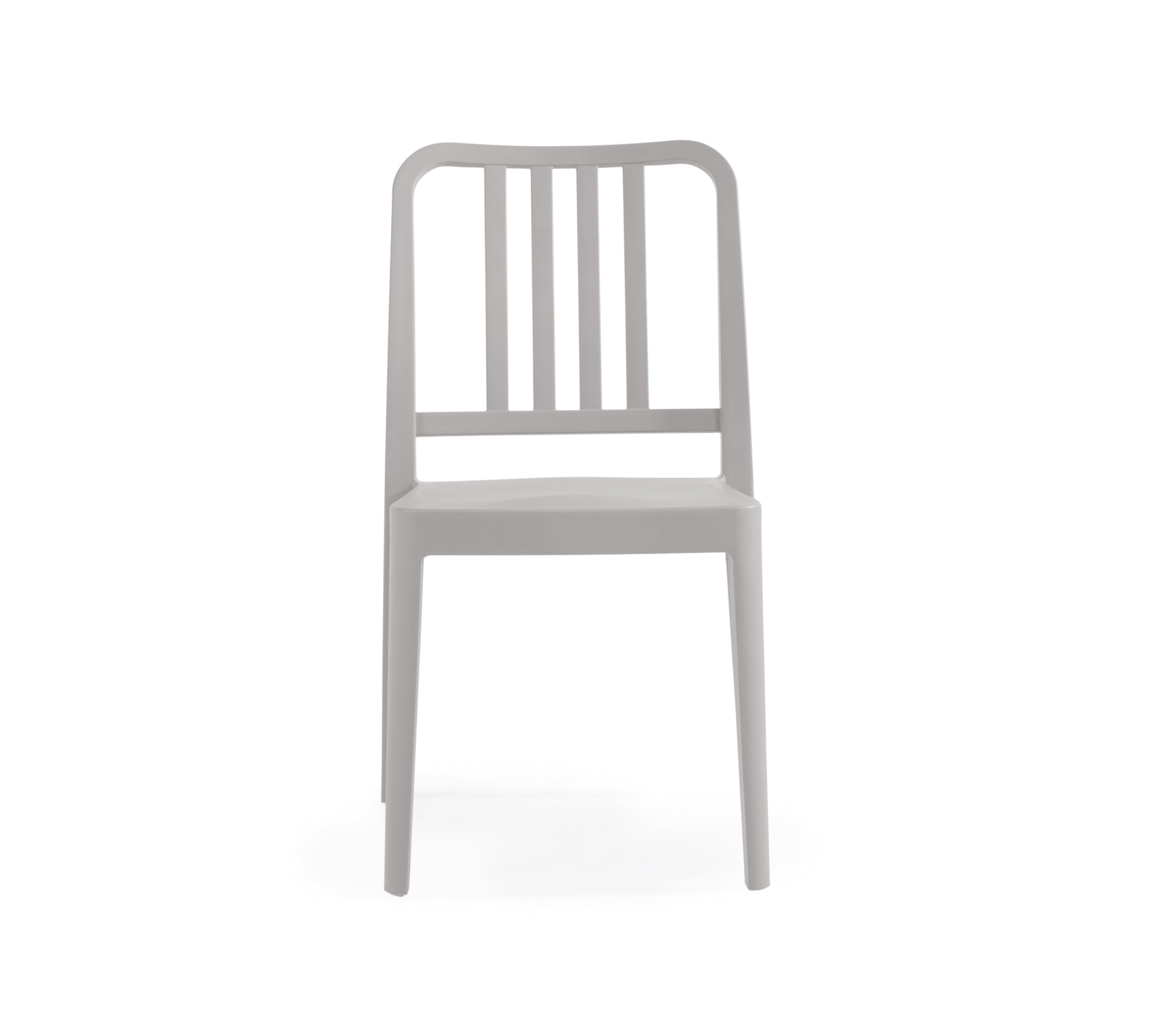 PAPATYA Varia-S 1er-Set Designer- Kunststoffstuhl, 200 kg belastbar, Gartenstuhl, wetterfester Balkonstuhl, Terrassenstuhl, Hotelstühle, Restaurantstühle, Stapelstuhl (Hellgrau)