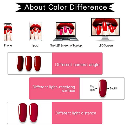 MAYJAM Gel Nagellack Set 6 Farben Semi-Permanent Nail Polish Set Beliebtes Gel Polish Set UV LED Soak Off Gel Polish Gel… – Bild 5