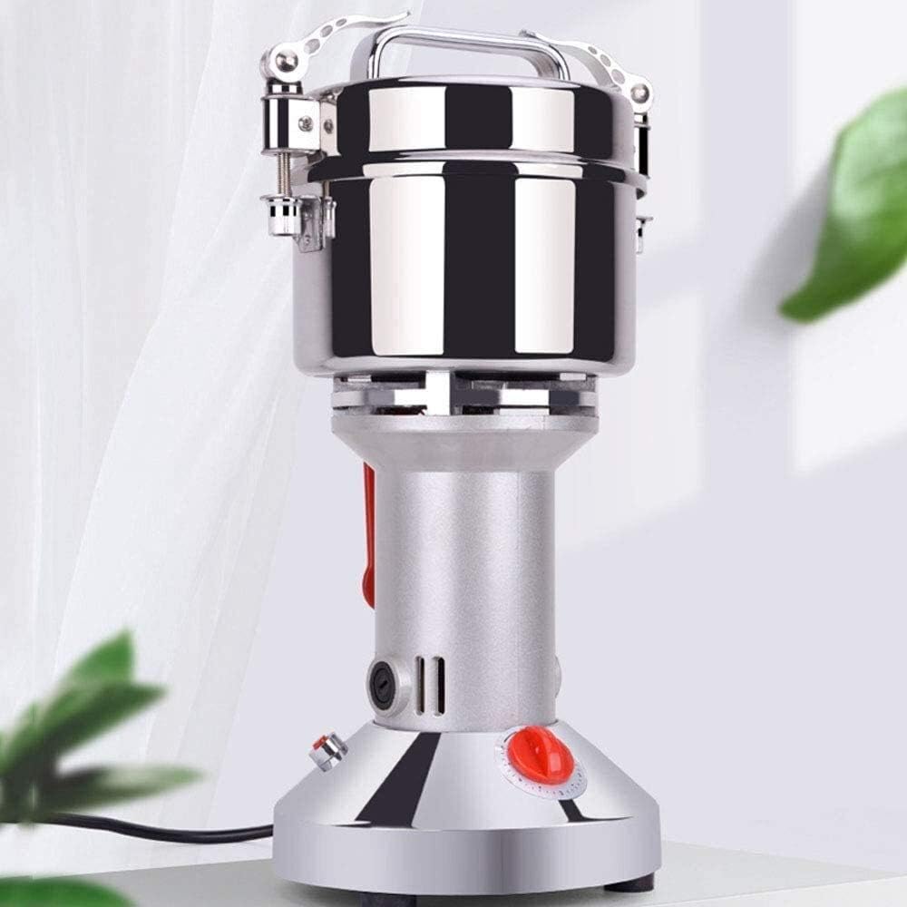 Electric Grain Grinder Superfine Mill 500G Grain Grinder Mill,Powder Machine Electric Grain Mill Grinder for Herb Pulverizer Food Grade Stainless Steel for Spice/Herb/Mill/Powder Grinding