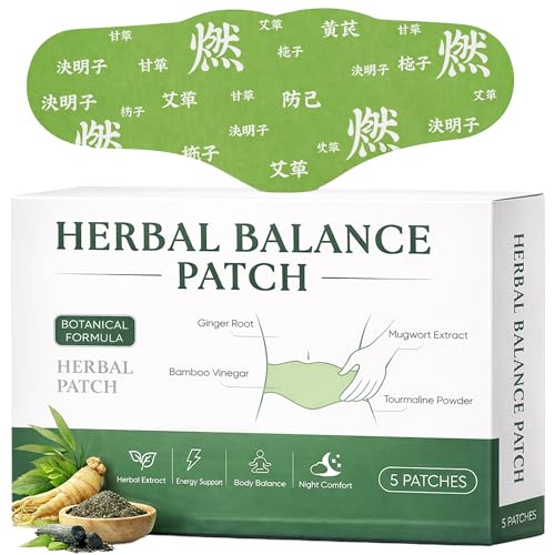 NEWUREHO Japanese Herbal Balance Patch for Waist & Body Non-Irritating for Stomach & Daily Use Breathable Snatch Patch Design for Work Travel & Night Routine(1pcs)