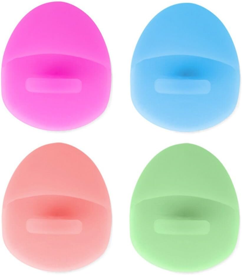 Facial Cleansing Brush，Pure Silicone Brushes 4-PACK
