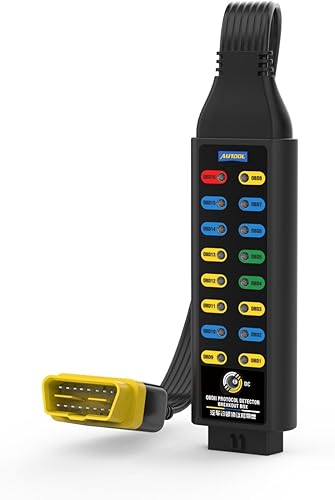 Miniatura 8 de OBD2 Breakout Box Automotriz OBDII Protocolo Monitor Coche 16-Pin CAN PowerGround Detector para 12V24V Gasolina y Diesel Carros Camiones