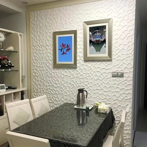 Papel pintado autoadhesivo para tapar grietas con espuma 3D impermeable y blanca 6