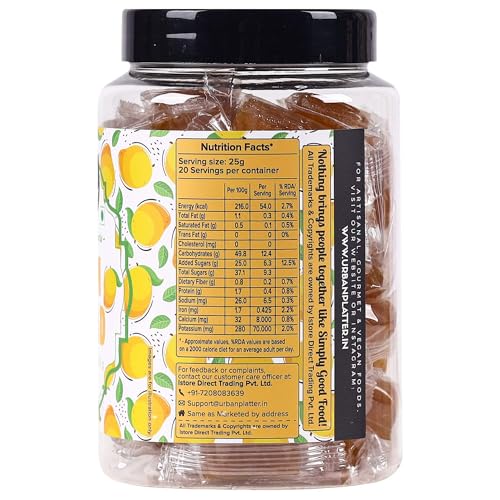 Urban Platter Aam Papad | 17.64 Oz (500g) | Indian Mango Fruit Leather | Sweet & Tangy Snack | Made from Real Mango Pulp | Soft, Chewy & Delicious Candy | Vegan & Preservative-Free