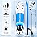 GZKYYLEGS Inflatable Stand Up Paddle Board SUP Accessories & Carry Bag, Wide Stance, Surf Control, Non-Slip Deck, Leash, Paddle and Pump, Standing Boat for Youth & Adult