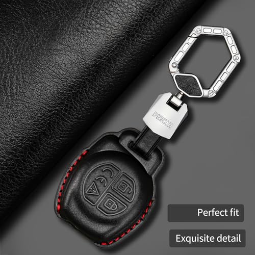 Image of PEICHI Metal Key Cover Compitable for Suzuki Swift,Dzire,Baleno,Ertiga,WagonR,Celerio,Alto,Brezza,Ignis,S-Presso,Fronx 2 Button Remote Key