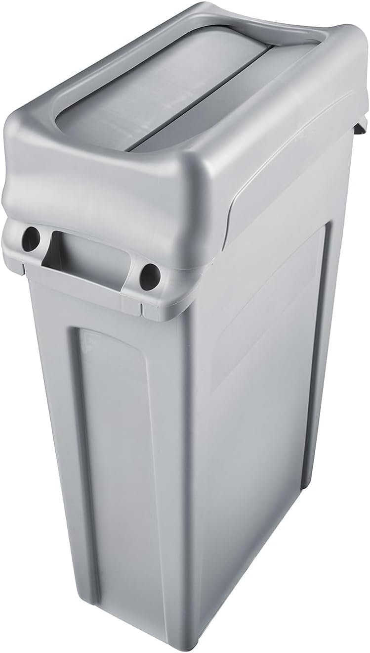 Plexon Swing Lid for Use with 16/23 GAL Vented Slim Jim Containers, for Kitchens/Classrooms/Offices/Back of House