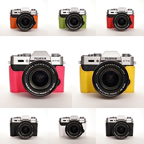 Handmade Genuine Real Leather Half Camera Case Camera Bag for FUJIFILM XT30 XT20