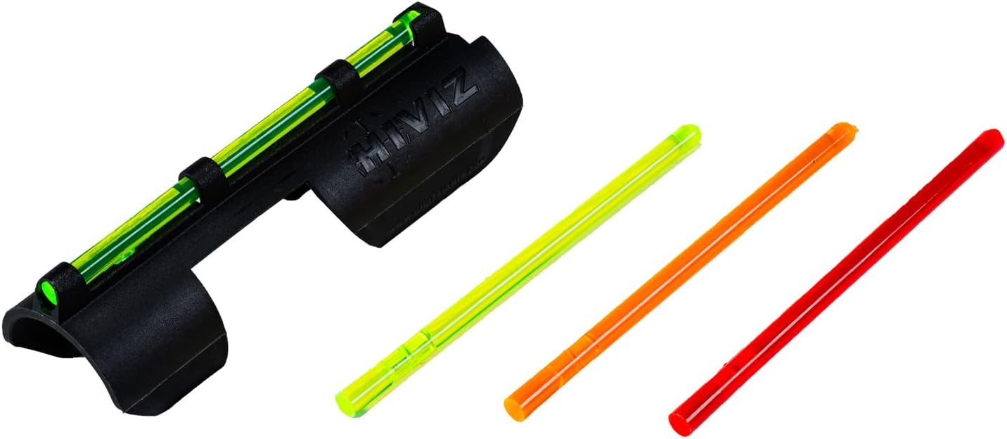 HiViz MPB-TAC Snap-On Tactical Shotgun Front Sight - Interchangeable LitePipes for 12-Gauge Plain Barrel Shotguns
