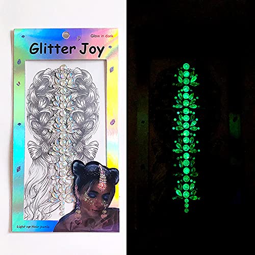 Luminous Body Hair Jewels Sticker, 2-Pack image 5