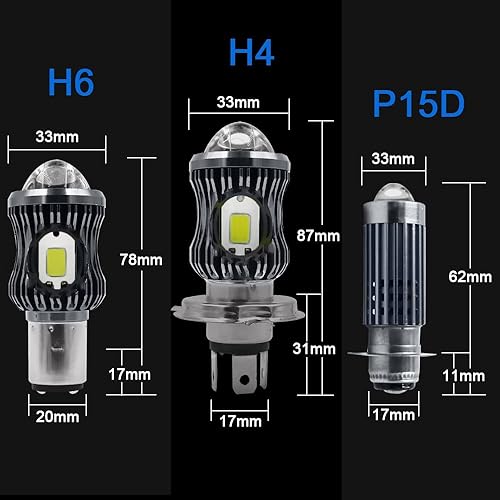 Miniatura 2 de YSY 1 unids 10000Lm H4 LED Moto HB2 9003 HS1 Bombillas LED para faros delanteros de motocicleta, lente CSP blanco amarillo Hi Lo lámpara Accesorios