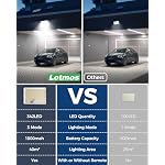 LOTMOS 2 Paquete 342LED Luz Solar Exterior Jardin Mando a Distancia