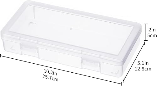 Miniatura 3 de novelinks Pequeñas cajas de almacenamiento de plástico con tapas de pestillo, organizadores de manualidades y almacenamiento apilable, caja de