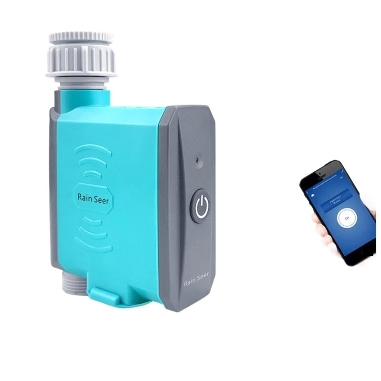 Cyfrowy minutnik wody, Timer Nawadniania Bluetooth Do Ogrodu I Domu WiFiWater Telefonu Komórkowego do podlewania węża ogrodowego(Blue Controller)