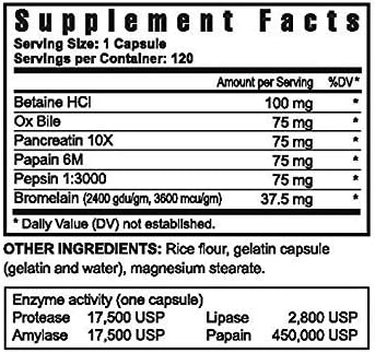 Ultimate Digestion ENZYMES - 120 capsules