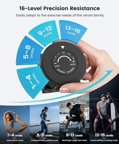 Image of Dripex Elliptical Exercise Machine, Hyper-Quiet Magnetic Elliptical Machine for Home, 16-Level Resistance Elliptical Training Machines with 13.2LBS Flywheel, Pulse Sensor & LCD Monitor