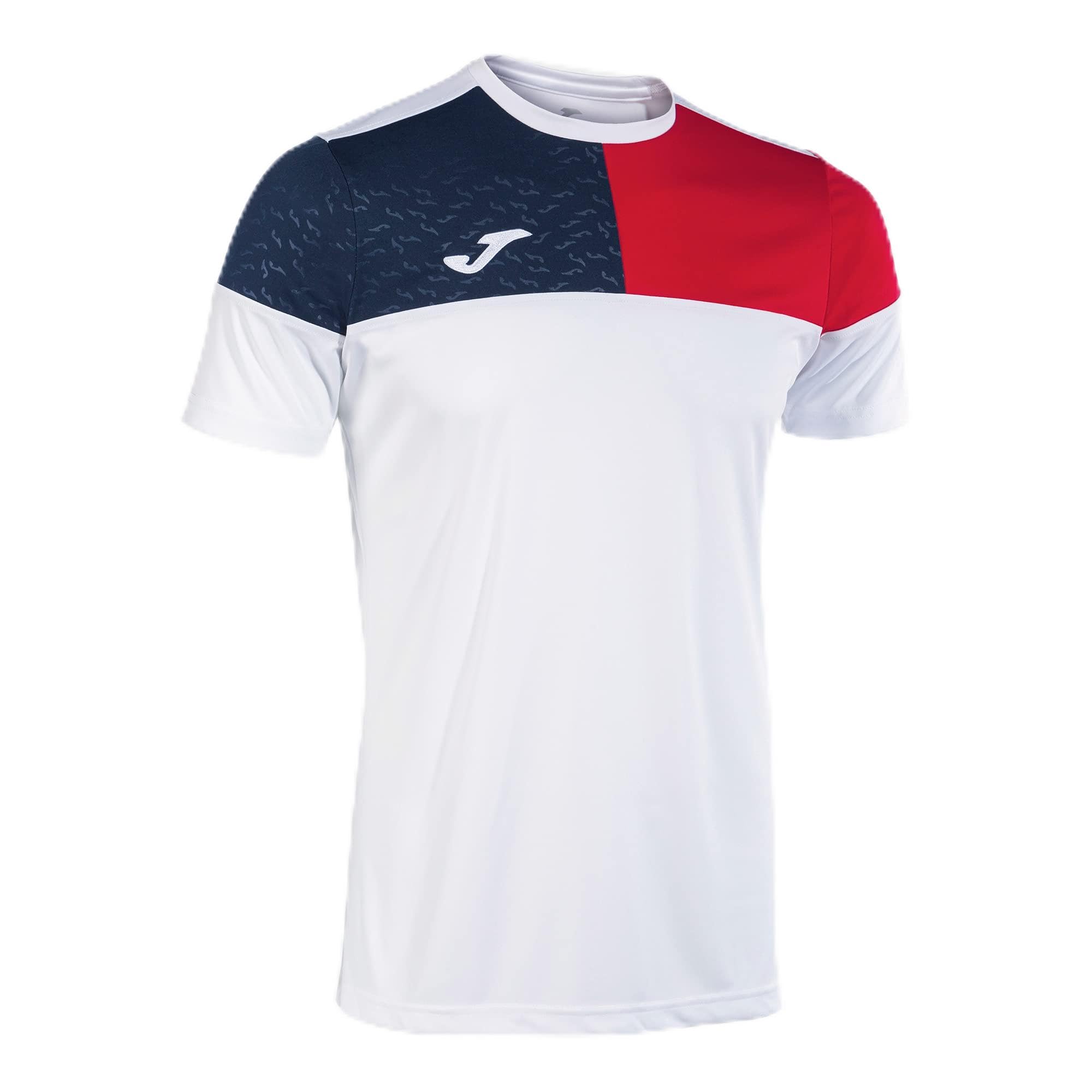 Joma Crew V Ss Shirt White