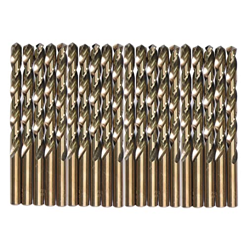 VALYRIANTOOL 5/32" Cobalt Drill Bits(20PCS), M35 HSSCO High Speed Steel Jobber Length Twist Drill Bit Set for Hardened Metal, Stainless Steel, Cast Iron, Plastic and Wood by VALYRIANTOOL - Used condition - US$17.19