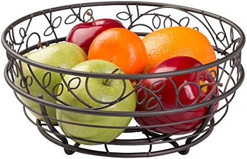 Amazon.com: iDesign Twigz Wire Fruit Bowl Centerpiece for Kitchen and ...