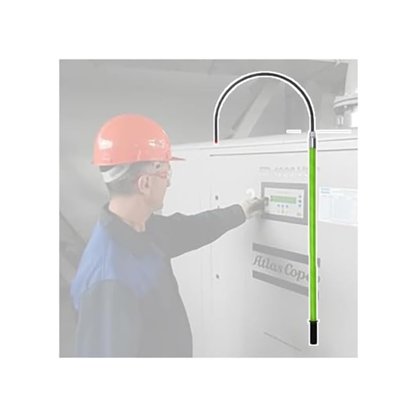 GTHTUHFD Rescue Chute With Electric Shock Protection, Rescue Hook For Electrical Safety, Insulated Rescue Pole For Electrical Maintenance Work, Safety Equipment With Insulated Pol,Green-1.5m/4.9ft