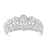 Caracteristica: corona de metal tono brillante decorado con cristales claros chispeantes,Patron de diseno hermoso y elegante