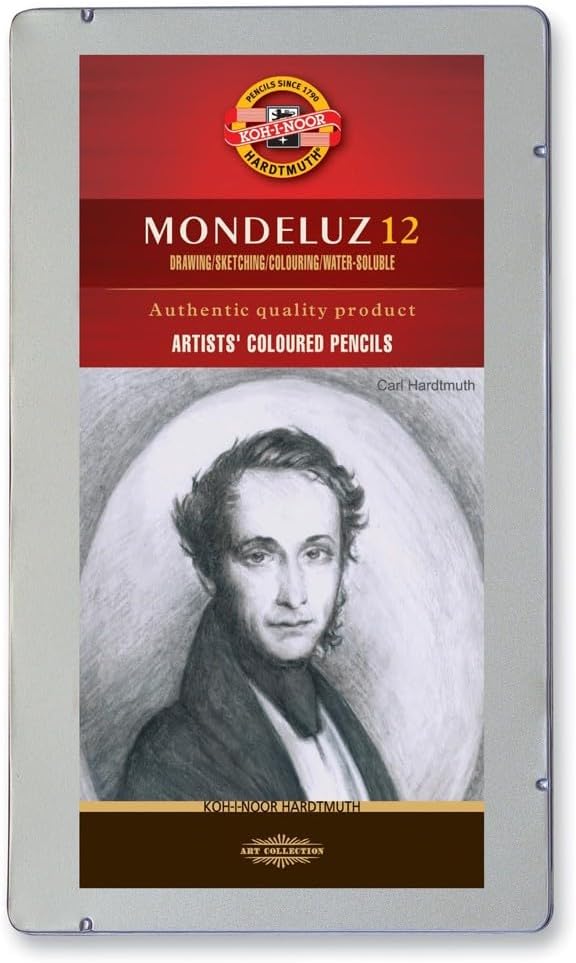 Mondeluz Grey Line Aquarell Coloured Pencils (Set of 12)