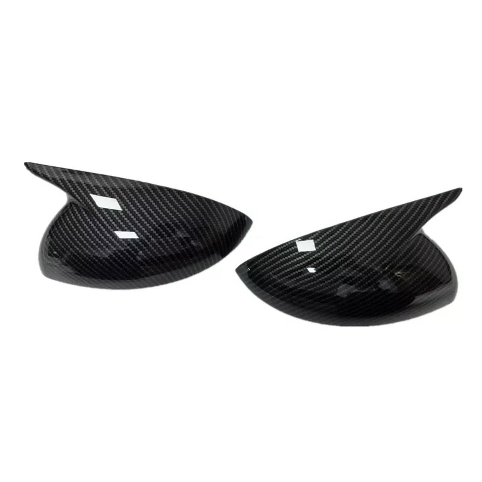 Car Wing Mirror Covers For Dacia For Sandero 2021-2024 Car Sticker Rearview Side Mirror Cover Wing Cap Exterior Door Case Trim Carbon Fiber Look MNGNCBXWK(Carbon)