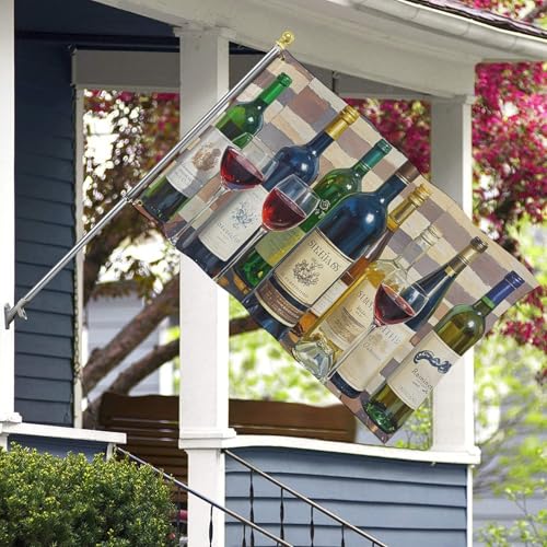 Drapeaux imprimés collection de vin 152x243 cm pour décoration extérieure