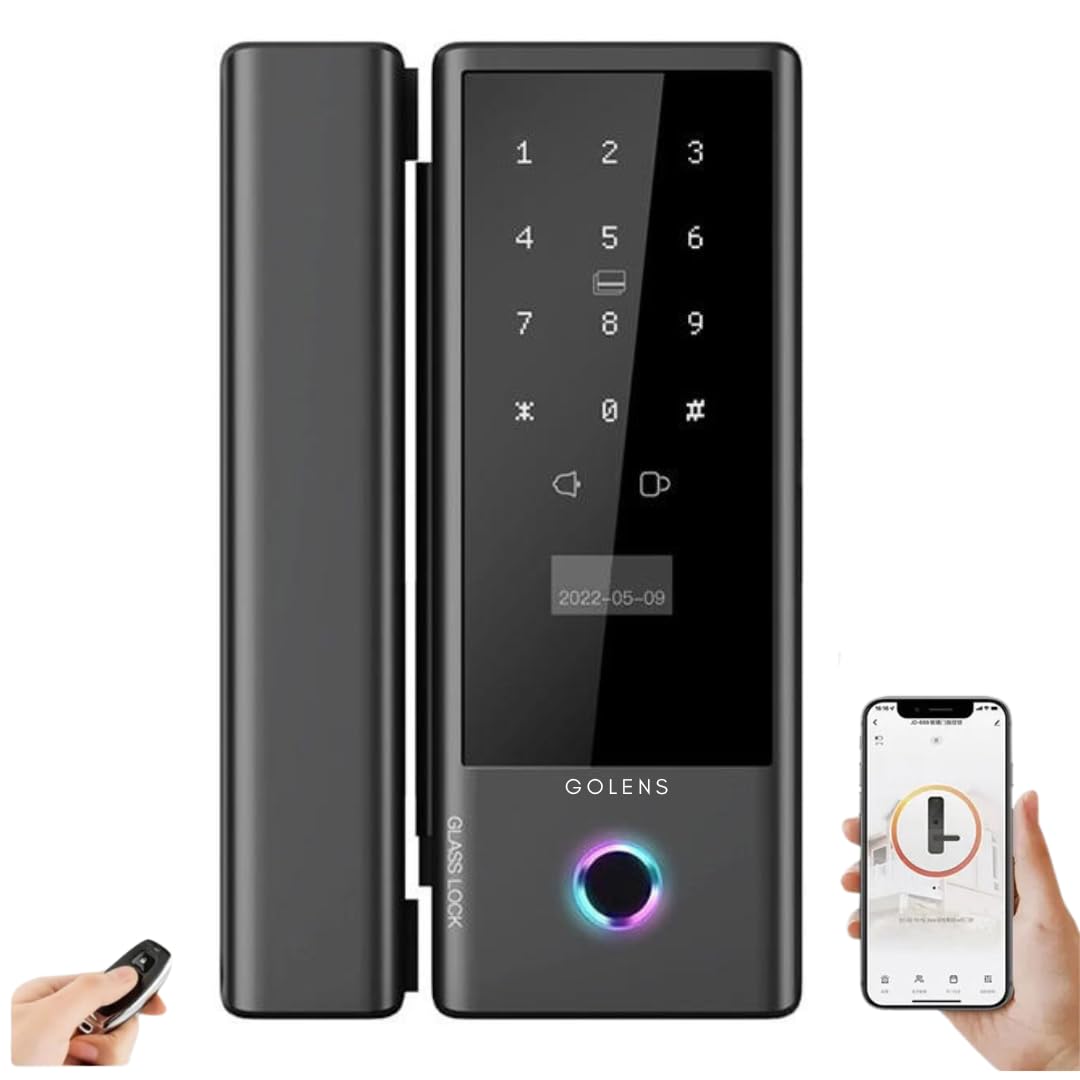 See full amazon price history chart for Golens Aluminium X37 Wifi Smart Glass Door Lock, Digital Glass Lock With Wireless Remote,Pin, Ic Card, Key Auto Locking High Strength (Standard Size10-12 Mm Thickness Of Glass) Golens Aluminium X37 Wifi Smart Glass Door Lock, Digital Glass Lock With Wireless Remote,Pin, Ic Card, Key Auto Locking High Strength (Standard Size10-12 Mm Thickness Of Glass) (B0CCY3PJM7) Amazon Price History, Amazon Price Tracker