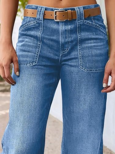 Women's Classic Jean Wide Leg Long Jeans Affordable Denim Pants4