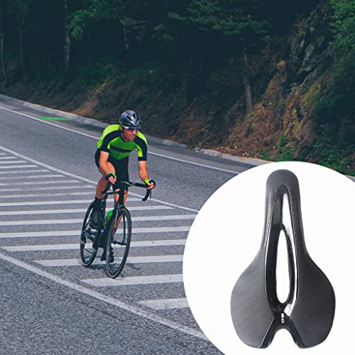 AMLESO Bicicleta Bicicleta Ciclismo Saddle Road Mountain Assento Almofada Macia - Preto, Tamanho rea
