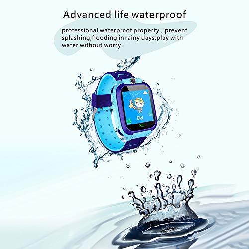 Ajcoflt 1.44 '' Kids Smart Watch LBS Tracker SOS Call 2-Way Call Chat de voz Configuração da zona