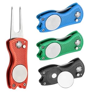 Patikil Golf Divot Tool 4er Pack Klappbar
