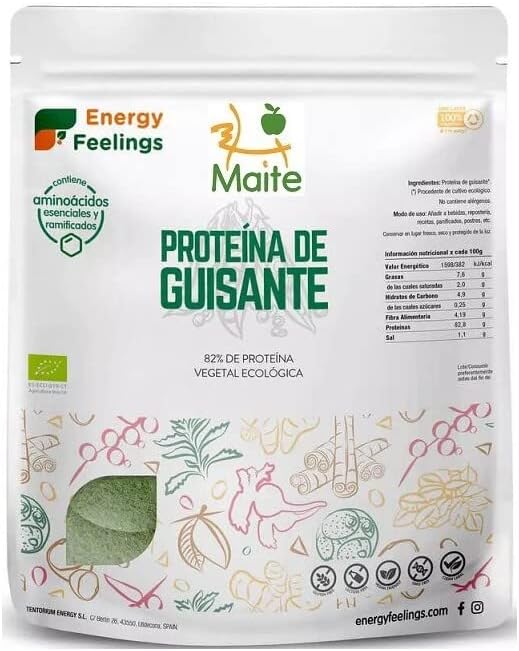 Organic Pea Protein Powder - Organic Vegan Superfoods (500 gr)