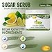 SPA REDI Sugar Scrub Lemon and Lime - Moisturizing and Exfoliating Body Scrub, Face, Hand, Foot Scrub body exfoliator for Nourishing, Glow, Polish, Smooth and Fresh Skin 16 Oz