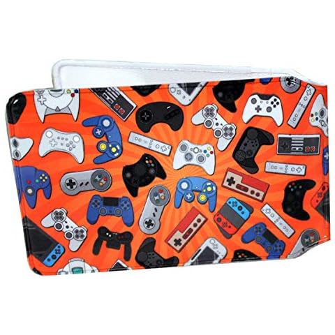 Game Console Controllers Slim line Bus Pass Wallet Credit Travel Rail Ticket Card Holder for Oyster Business ID Card (4X Wallets) Cover