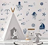 ► Einfach zu schälen und zu kleben: Bringen Sie einfach das Vinyl-Wandtattoo mit den Aufklebern des Ocean Sea Life-Aufklebers an einem Fenster, einer Tür, einer bemalten Wand oder einer glatten, flachen, trockenen und staubfreien Oberfläche an.