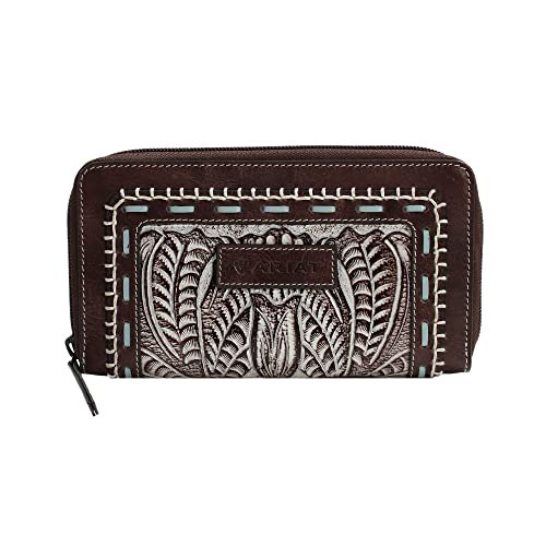 ARIAT Women's Rori Wallet, Dark Brown, One Size