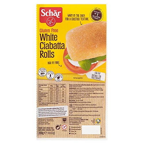 Schär White Ciabatta 4 x 50 g, 200 g