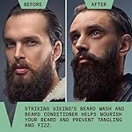 Striking Viking Beard Wash and Conditioner (Tea Tree & Biotin) - Paraben & Sulfate Free Cleansing Care for All Beard Types (10oz Per Bottle) - Image 4
