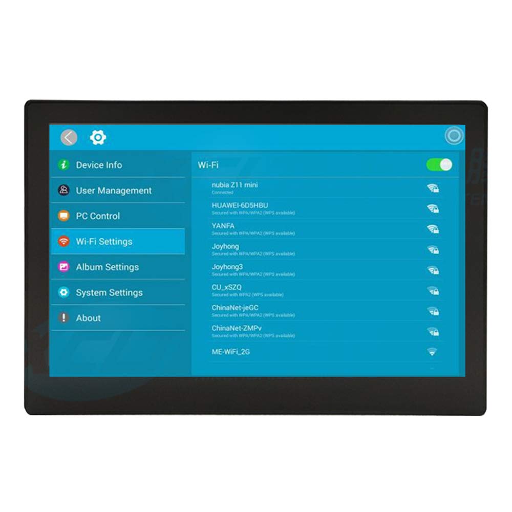 Marco de Fotos Inteligente en la Nube con WiFi de 10 Pulgadas, Pantalla HD, teléfono móvil, transmisión inalámbrica de Fotos y Videos, Compatible con Pantalla Horizontal y Vertical, Pantalla electrón