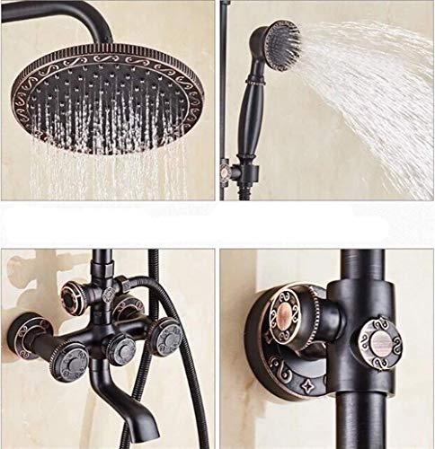 Sistema de ducha montado en pared con ducha de mano duradero miniatura 6