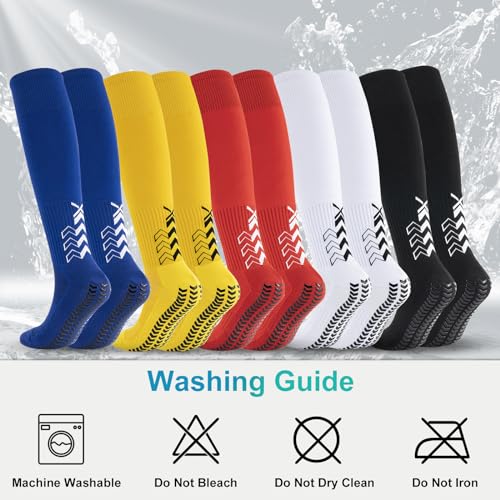 BoloShine Grip voetbalsokken, sportsokken voor mannen en vrouwen, lange kniekousen met elastische comfortabele compressiesokken met anti-slip rubberen pads voor basketbal, voetbal, rugby, hardlopen, - Afbeelding 8