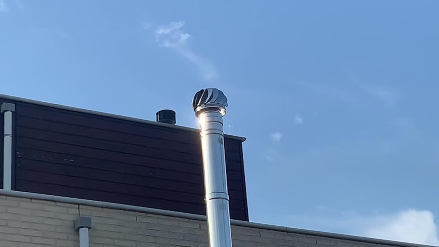 Roestvrijstalen roterende schoorsteenkap, roterende schoorsteenkap, roestvrijstalen ventilatiekap Roterende spinner anti-daling, met vaste voeten, 150 mm / 5,91 inch Roestvrijstalen roterende schoorsteenkap, roterende schoorsteenkap, roestvrijstalen ventilatiekap Roterende spinner anti-daling, met vaste voeten, 150 mm / 5,91 inch