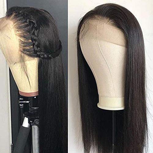 image for Aliabc 13X4 Lace Front Human Hair Wigs Pre Plucked Brazilian Straight 