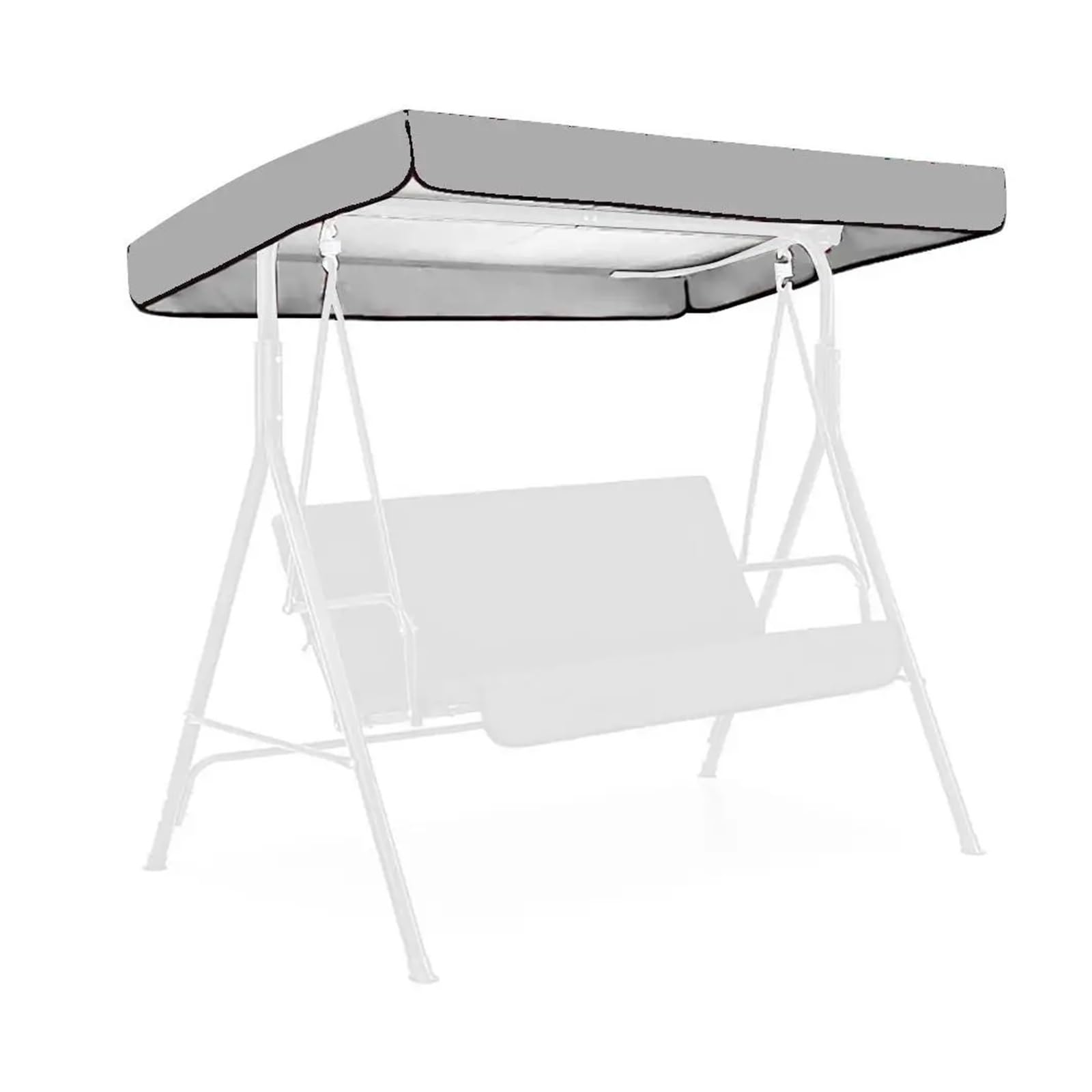 Swing Chair Canopy Replacement Outdoor Courtyard Swing Ceiling 1.90x1.32x0.15m Waterproof Protection Snow Rain Sun Shelter Home Garden Sunshade Roof(Color 6)