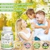 Best Triple Strength Omega 3 Fish Oil Pills 2400mg | 120 Capsules | Burpless High Potency Lemon Flavor | 864mg EPA 576mg DHA Ultra Pure Liquid Softgels | Brain Joints Eyes Hair Heart Health Supplement