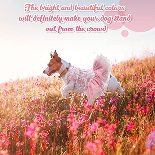 2 Pieces Dog Dress Pet Princess Dress Sweet Puppy Tutu Dresses Summer Pet Gauze Skirt Pink Purple Dog Vest Apparel Skirt… - Image 7