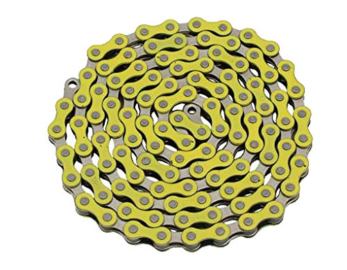 Alta YBN Bicycle Chain Twotone, (Single-Speed, 1/2 x 1/8-Inch, 112L) Multiple Colors